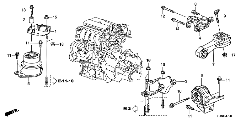 BRACKET, TORQUE ROD 50690TF0G10,BRIO,BRIO AMAZE - EGG Mall